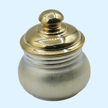 Gold Color Silver Kumkum Bharani, Kumkum Dabi, Silver Kumkum Dubi to Gift