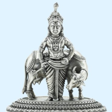 Lord Krishna Silver Idol, Silver Krishna Murti, Krishna in Silver, Krishna Silver Statue