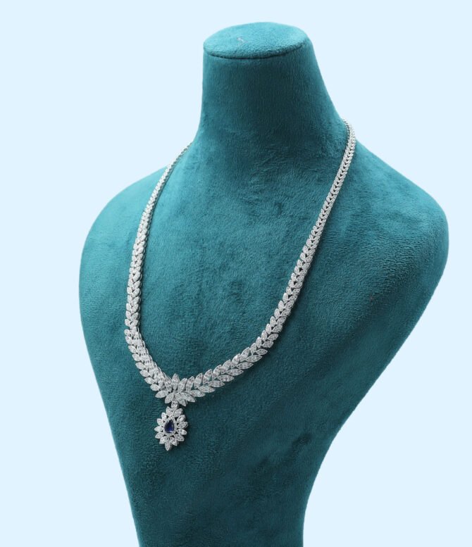 Lily's Luxe Silver Fashion Necklace, Silver Long Necklace
