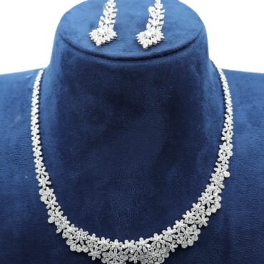 Party Wear Classy Princess Necklace in Silver