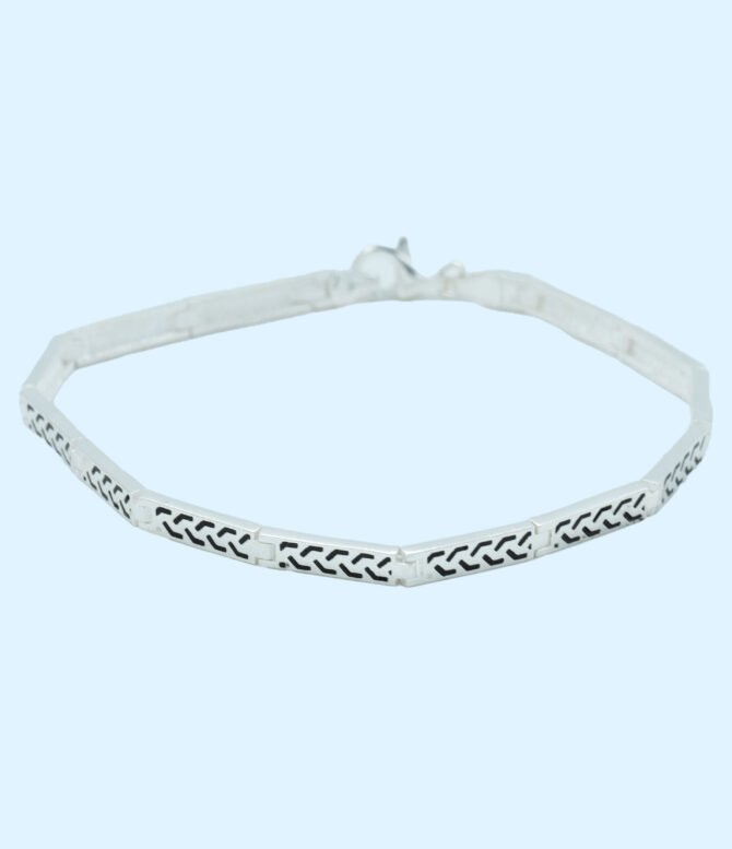 Rectangle Link Chain Bracelet, Rectangle Chain Bracelet For Men, Rectangle Chain Bracelet, Trending Bracelets For Men