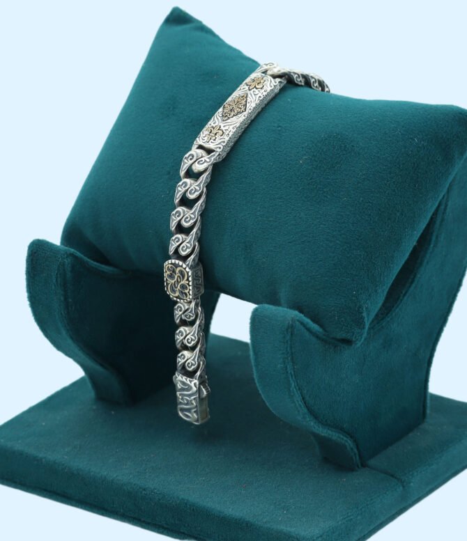 Silver Bracelet Chain For Men, Fancy Bracelet For Men