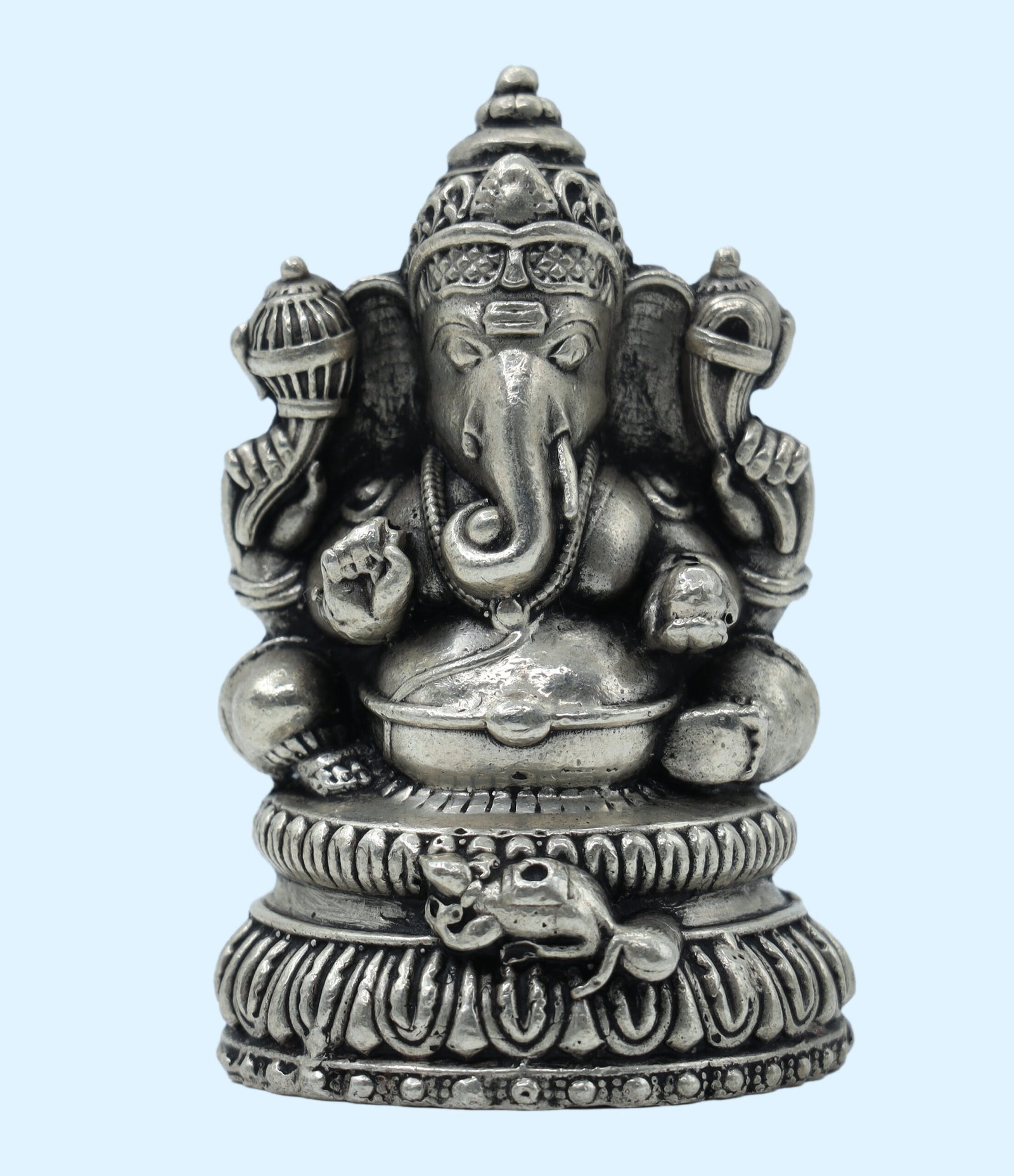 Buy Divine Antique Pure Silver Ganesha Idol Dharmik Jewels Buy Divine Antique Pure Silver Ganesha Idol Dharmik Jewels