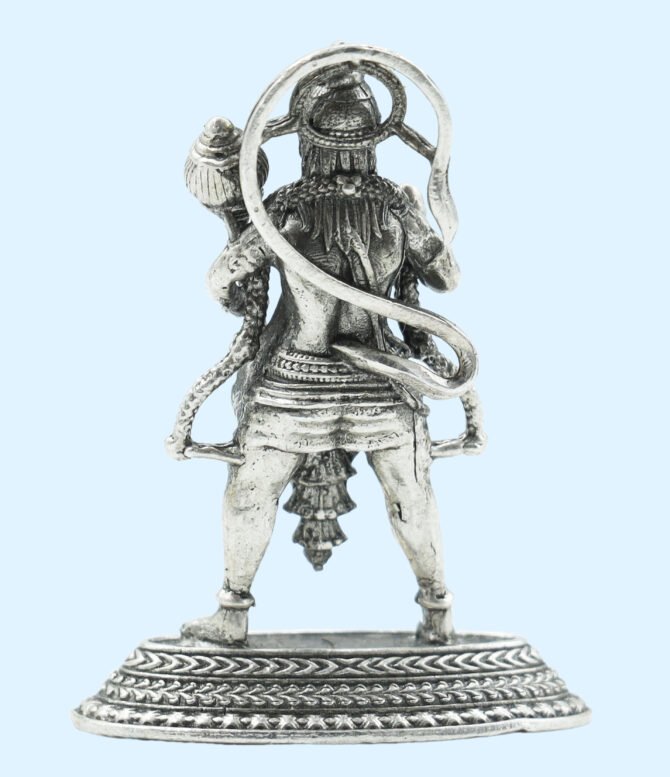 Pure Silver Hanuman Statue