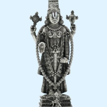 Silver Vishnu Idol, Silver Vishnu Murti, Lord Vishnu Silver Idol, Vishnu Bhagwan Silver Murti, Pure Silver Vishnu Idol