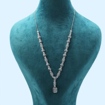 Silver Y Drop Necklace