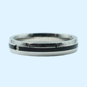 Black Silver Ring For Women