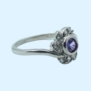 Blue Stone Ring Silver