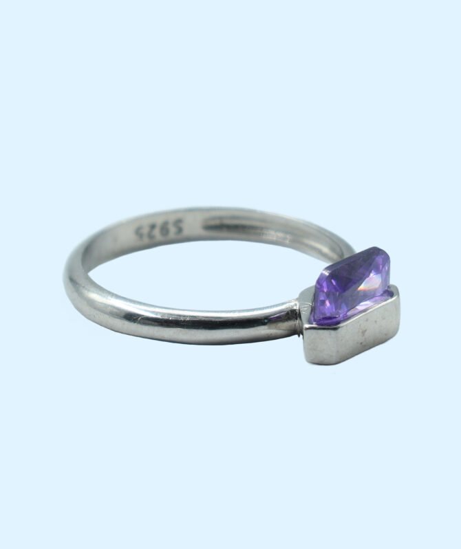 Blue Stone Silver Ring