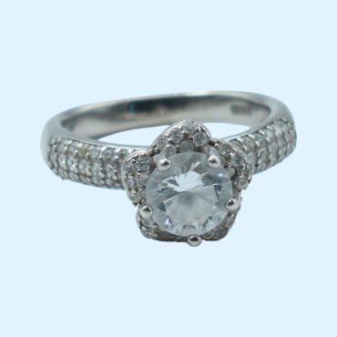 Flower Blossom Ring, Blossom Ring, Sterling Silver Flower Ring, Flower Design Silver Ring