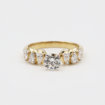 7 stone diamond ring