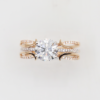 Criss cross diamond ring