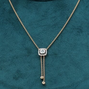 Solitaire Diamond Necklace Set