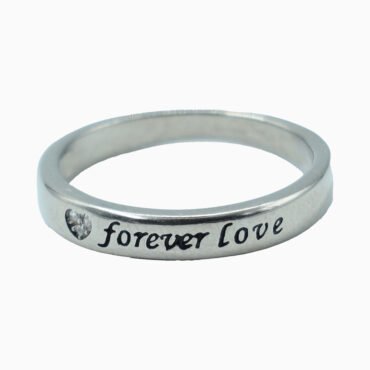 Women forever love sterling silver ring