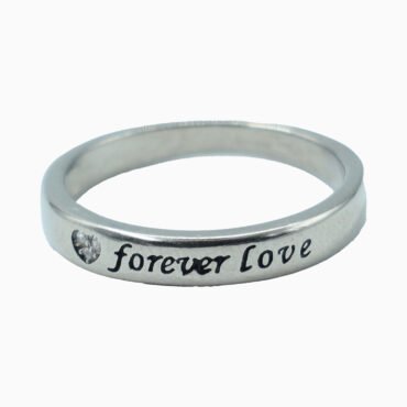 Women forever love sterling silver ring