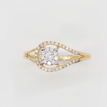 cluster diamond ring