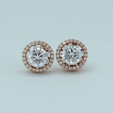 halo stud earring