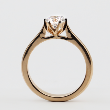 round solitaire ring