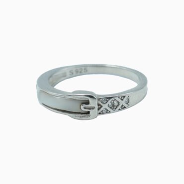 silver buckle ring