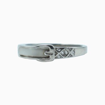 sterling silver buckle ring