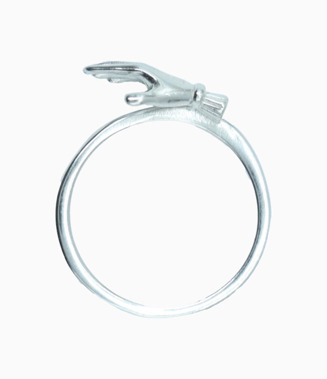 sterling silver hand ring