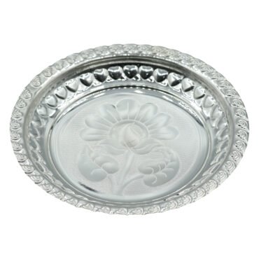 Pure Silver Plate for Pooja