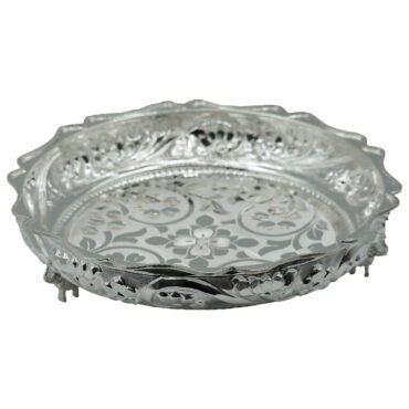 Pure Silver Plate for Pooja