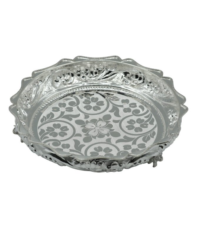 Pure silver Thambulam plate