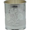 Pure silver flower design glass