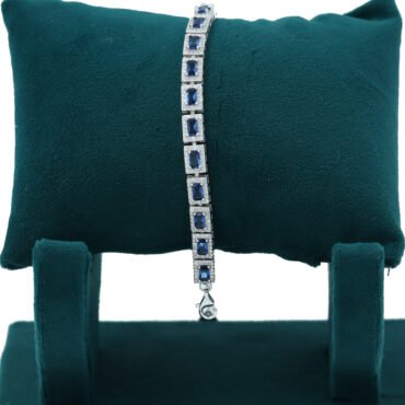 bracelet with blue sapphire