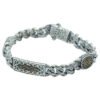 mens antique silver bracelet