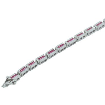 ruby tennis bracelet