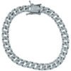 silver cuban link bracelet