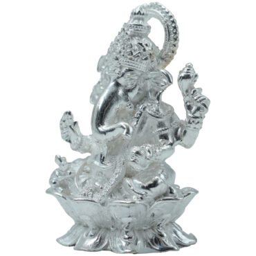 silver ganesha idol