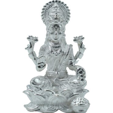 silver lakshmi idol