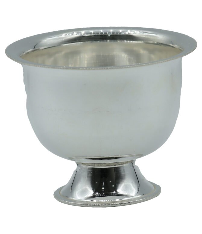 silver plain kumkum bowl