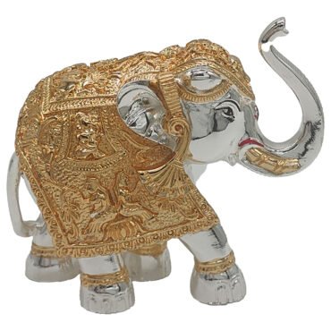 Silver & Gold Elephant Idol