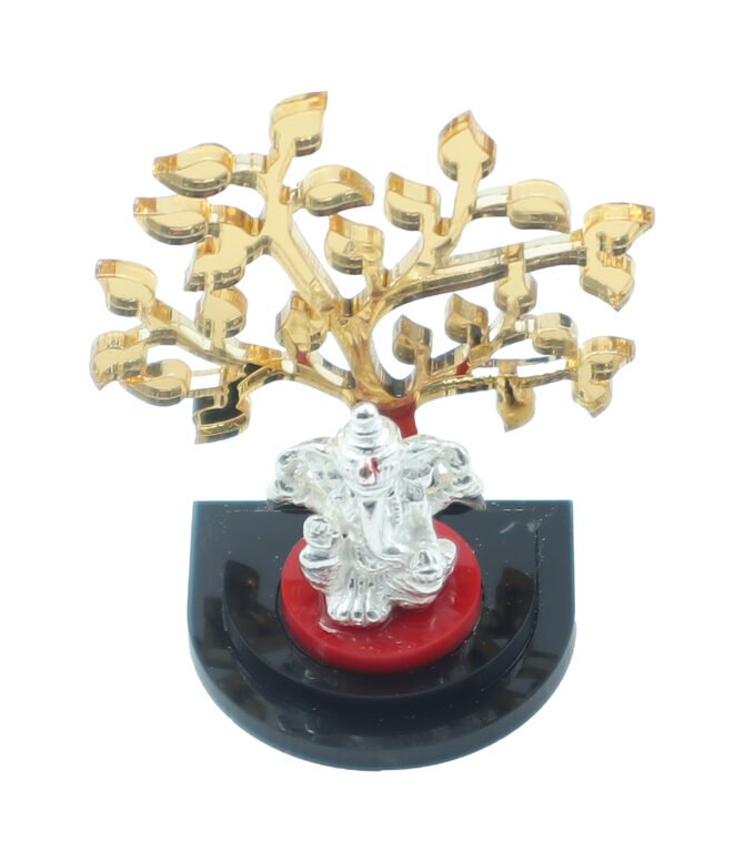 Silver Kalpaka Vruksha Ganesha